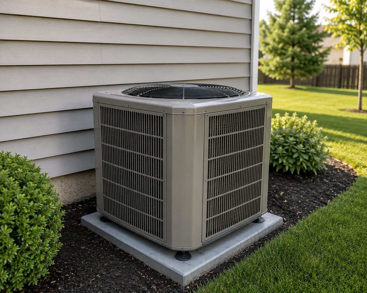 Air conditioning system serviced by Keystone Property Service near Hershey, PA